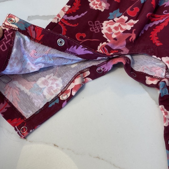 TEA Dragon Print 1pc Long Sleeve Romper 3-6 months - Picture 3 of 7